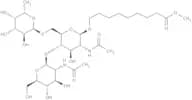 8-Methoxycarbonyloctyl 2-acetamido-4-O-(2-acetamido-2-deoxy-b-D-glucopyranosyl)-2-deoxy-6-O-(a-L-f…
