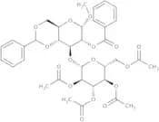 Methyl 3-O-(2,3,4,6-tetra-O-acetyl-b-D-glucopyranosyl)-4,6-O-benzylidene-2-O-benzoyl-a-D-glucopyra…