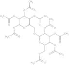 Acetyl 6-O-(2,3,4,6-tetra-O-acetyl-a-D-mannopyranosyl)-2,3,4-tri-O-acetyl-D-mannopyrannose