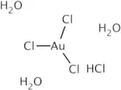 Hydrogen tetrachloroaurate(III) trihydrate
