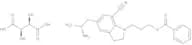 5-[(2R)-2-Aminopropyl]-1-[3-(benzoyloxy)propyl]-2,3-dihydro-1H-indole-7-carbonitrile (2R,3R)-2,3-d…