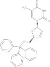 2'',3''-Dehydro-5''-O-tritylthymidine