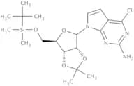 9-(5''-O-t-Butyldimethylsilyl-2'',3''-O-isopropylidene-b-D-ribofuranosyl)-6-chloro-7-deazaguanine