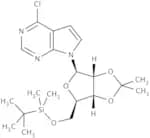 6-Chloro-7-deaza-9-(5''-O-tert-butyldimethylsilyl-2'',3''-O-isopropylidene-b-D-ribofuranosyl)purine