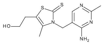 3-[(4-Amino-2-methylpyrimidin-5-yl)methyl]-5-(2-hydroxyethyl)-4-methylthiazol-2(3H)-thione (Thioxo…