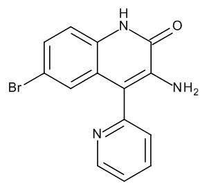 3-Amino-6-bromo-4-(pyridin-2-yl)quinolin-2(1H)-one