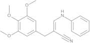 3-(Phenylamino)-2-(3,4,5-trimethoxybenzyl)prop-2-enenitrile (E/Z-mixture)