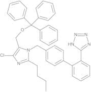 5-[4'-[[2-Butyl-4-chloro-5-[[(triphenylmethyl]oxy]methyl]-1H-imidazol-1-yl]methyl]biphenyl-2-yl]-1…