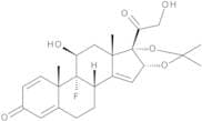 9-Fluoro-11β,21-dihydroxy-16α,17-(1-methylethylidenedioxy)pregna-1,4,14-triene-3,20-dione (Δ14-Tri…