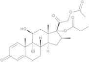 21-(Acetyloxy)-9-chloro-11β-hydroxy-16β-methyl-3,20-dioxopregna-1,4-dien-17-yl Propanoate (Beclome…