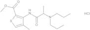 Methyl 3-[[(2RS)-2-(Dipropylamino)propanoyl]amino]-4-methylthiophene-2-carboxylate Hydrochloride (…