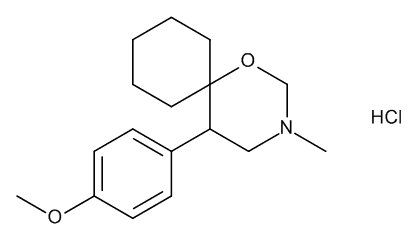 (5RS)-5-(4-Methoxyphenyl)-3-methyl-1-oxa-3-azaspiro[5.5]undecane Hydrochloride