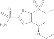 4R,6R)-4-(Ethylamino)-6-methyl-5,6-dihydro-4H-thieno[2,3-b]thiopyran-2-sulfonamide 7,7-Dioxide ((4…