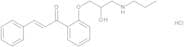 (2E)-1-[2-[(2RS)-2-Hydroxy-3-(propylamino)propoxy]phenyl]-3-phenylprop-2-en-1-one Hydrochloride