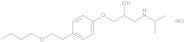 (2RS)-1-[4-(2-Butoxyethyl)phenoxy]-3-[(1-methylethyl)amino]propan-2-ol Hydrochloride