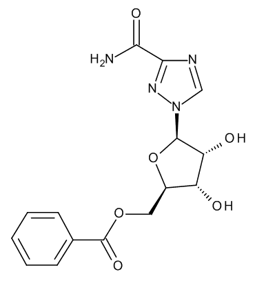 1-(5-O-Benzoyl-β-D-ribofuranosyl)-1H-1,2,4-triazole-3-carboxamide (5'-O-Benzoylribavirin)