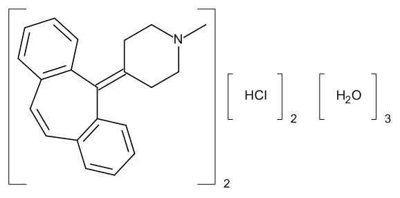 Cyproheptadine Hydrochloride Sesquihydrate