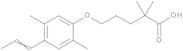 5-[2,5-Dimethyl-4-(prop-1-enyl)phenoxy]-2,2-dimethylpentanoic Acid