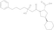 (4S)-4-Cyclohexyl-[(4-phenylbutyl)phosphinyl]acetyl-L-proline
