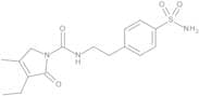 3-Ethyl-4-methyl-2-oxo-N-[2-(4-sulphamoylphenyl)ethyl]-2,3-dihydro-1H-pyrrole-1-carboxamide (Glime…