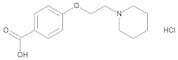 4-[2-(Piperidin-1-yl)ethoxy]benzoic Acid Hydrochloride