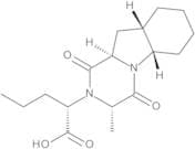 (2S)-2-[(3S,5aS,9aS,10aR)-3-Methyl-1,4-dioxodecahydropyrazino[1,2-a]-indol-2(1H)-yl]pentanoic Acid
