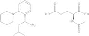 (1S)-3-Methyl-1-[2-(piperidin-1-yl)phenyl]butan-1-amine N-Acetyl-L-glutamate