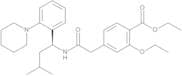 Ethyl 2-Ethoxy-4-[2-[[(1S)-3-methyl-1-[2-(piperidin-1-yl)phenyl]butyl]amino]-2-oxoethyl]benzoate (…