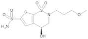 (4S)-3,4-Dihydro-4-hydroxy-2-(3-methoxypropyl)-2H-thieno[3,2-e]-1,2-thiazine-6-sulfonamide 1,1-Dio…
