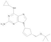 6-(Cyclopropylamino)-9-[(1R,4S)-4-[[(1,1-dimethylethyl)oxy]methyl]cyclopent-2-enyl]-9H-purine-2-am…