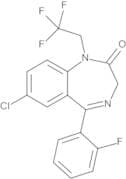 7-Chloro-1-(2,2,2-trifluoroethyl)-5-(2-fluorophenyl)-1,3-dihydro-2H-1,4-benzodiazepine-2-one