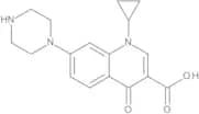1-Cyclopropyl-4-oxo-7-(piperazin-1-yl)-1,4-dihydroquinoline-3-carboxylic Acid (Desfluoro Compound)