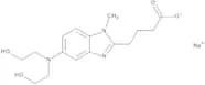 5-[Bis(2-hydroxyethyl)amino]-1-methyl-1H-benzimidazole-2-butanoic Acid Sodium Salt