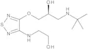 (2S)-1-[(1,1-Dimethylethyl)amino]-3-[[4-[(2-hydroxyethyl)amino]-1,2,5-thiadiazol-3-yl]oxy]propan-2…