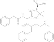 (4S)-2-[2-[Benzyl[2-(benzylamino)ethyl]amino]-2-oxo-1-(2-phenylacetamido)ethyl]-5,5-dimethyl-1,3-t…