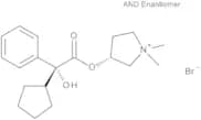 (3RS)-3-[(2RS)-(2-Cyclopentyl-2-hydroxy-2-phenylacetyl)oxy]-1,1-dimethylpyrrolidinium Bromide