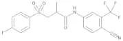 (2RS)-N-[4-Cyano-3-(trifluoromethyl)phenyl]-3-[(4-fluorophenyl)sulfonyl]-2-methylpropanamide (Dehy…