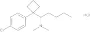 (1RS)-1-[1-(4-Chlorophenyl)cyclobutyl]-N,N-dimethylpentan-1-amine Hydrochloride