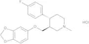 trans(-)-1-Methyl-3-[1,3-benzodioxol-5-yloxy)methyl]-4-(4-fluorophenyl)piperidine Hydrochloride