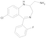 [(2RS)-7-Chloro-5-(2-fluorophenyl)-2,3-dihydro-1H-1,4-benzodiazepin-2-yl]methanamine