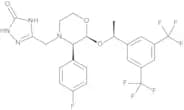 3-[[(2S,3R)-2-[(S)-1-[3,5-Bis(trifluoromethyl)phenyl]ethoxy]-3-(4-fluorophenyl)morpholino]methyl]-…