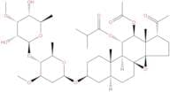 Tenacigenin B, 3-O-β-Allopyranosyl-(1→4)-β-oleandropyranosyl-11-O-isobutyryl-12-O-acetyl-
