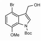 N-Boc-4-bromo-3-(hydroxymethyl)-7-methoxyindole