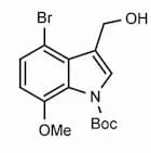 N-Boc-4-bromo-3-(hydroxymethyl)-7-methoxyindole