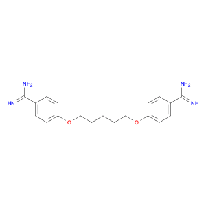 4-{[5-(4-carbamimidoylphenoxy)pentyl]oxy}benzene-1-carboximidamide