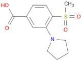 4-(Methylsulfonyl)-3-(pyrrolidin-1-yl)benzoic acid