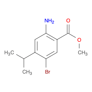 Benzoic acid, 2-amino-5-bromo-4-(1-methylethyl)-, methyl ester