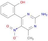 Phenol, 2-(2-amino-6-methyl-5-nitro-4-pyrimidinyl)-