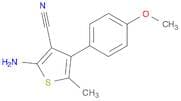 2-Amino-4-(4-methoxyphenyl)-5-methylthiophene-3-carbonitrile