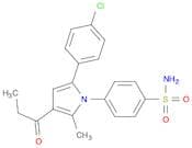 4-[5-(4-Chlorophenyl)-2-methyl-3-(1-oxopropyl)-1H-pyrrol-1-yl]benzenesulfonamide
